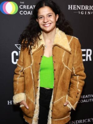 Ana Scotney Brown Leather Coat