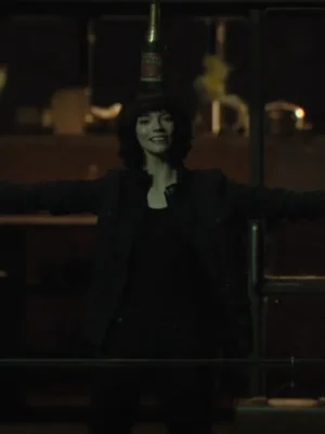 Anya Taylor-Joy The Gorge Black Cotton Jacket