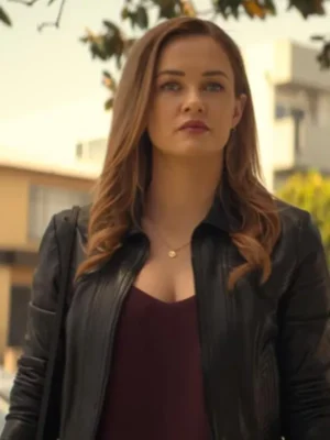 Candace Stone You Black Leather Jacket