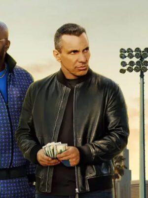 Danny How to Be a Bookie Black Leather Jacket