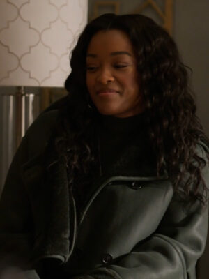 Diana Tejada Power Book II Ghost S04 Black Leather Jacket