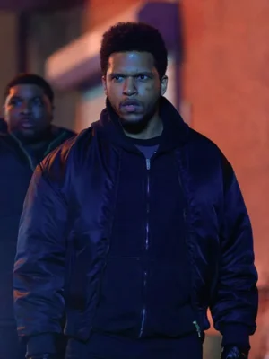 Dru Tejada Power Book II Ghost Black Satin Bomber Jacket