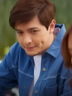 Ethan del Rosario Hello Love Again 2024 Blue Cotton Jacket