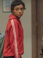 Everything Now S01 Sophie Wilde Red Fleece Track Jacket Sale