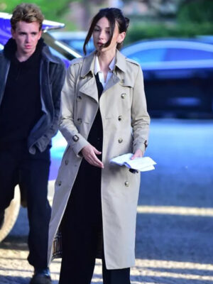 Fool Me Once S01 Maya Stern Beige Cotton Trench Coat