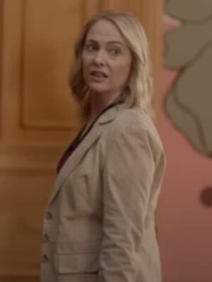 Ginger Cressman The Shift Beige Cotton Blazer