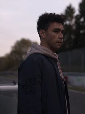 Gran Turismo Archie Madekwe Blue Bomber Jacket