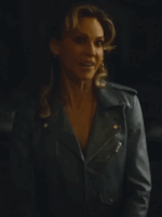 Hilary Swank Ordinary Angels Blue Laether Jacket