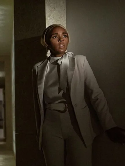 Janelle Monáe Glass Onion White Suiting Blazer