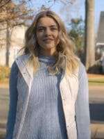 Josephine Langford The Other Zoey White Vest