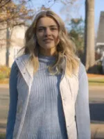Josephine Langford The Other Zoey White Vest