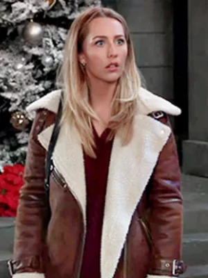 Josslyn Jacks General Hospital Brown Jacket