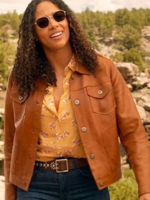 Kylie Bunbury Big Sky S03 Brown Leather Jacket