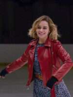 Last Christmas Emilia Clarke Red Leather Jacket Sale