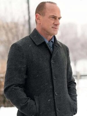 Law & Order Organized Crime Christopher Meloni Grey Wool Coat