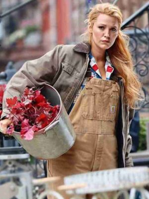 Lily Bloom It Ends with Us Brown Cotton Jacket