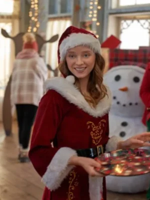 Madeleine Arthur To Have and to Holiday Red Santa Coat