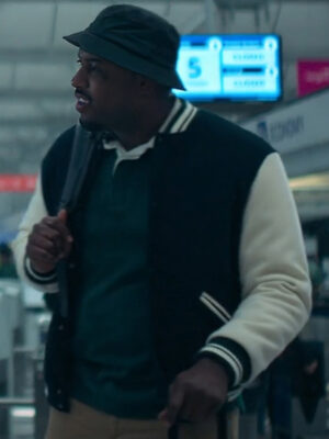 Marcus The Bear Tv Series S02 Black and White Bomber Jacket