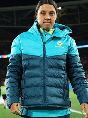 Matildas 2023 Blue Hooded Parachute Jacket