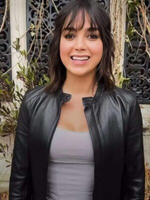 Melissa Barrera Abigail Black Leather Jacket