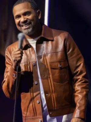 Mike Epps Brown Leather Jacket