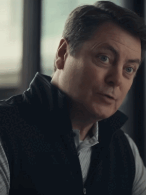 Nick Offerman Dumb Money (2023) Black Vest