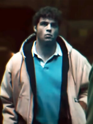 Noah Centine Black Adam Beige Hooded Jacket
