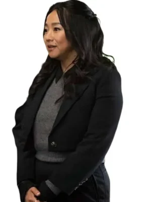 Ruby Laid 2024 Black Cropped Blazer