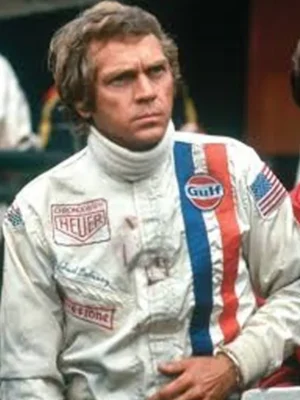 Steve McQueen Le Mans Grand Prix White Jacket