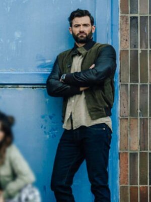 Stuart Martin Army of Thieves Green and Black Bomber Jacket