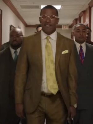 The Burial 2023 Jamie Foxx Brown Blazer