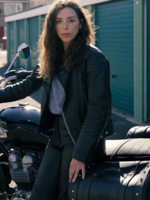 The Change S01 Linda Black Leather Jacket