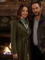 Unexpected Grace Erica Durance Green Wool Coat