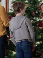 Aias Dalman A World Record Christmas Grey Hooded Fleece Jacket