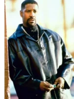 Alonzo Harris Training Day Black Leather Coat