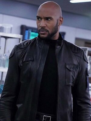 Alphonso Mackenzie Agents of Shield Black Leather Jacket