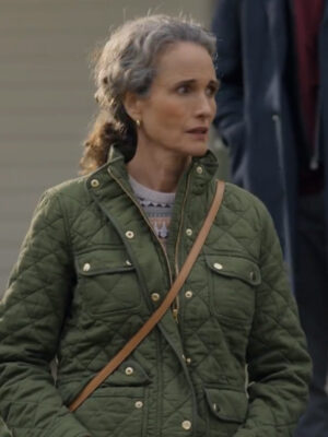 Andie MacDowell The Other Zoey Green Jacket