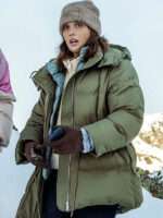 Anthracite Giovanna Deluca Green Hooded Jacket