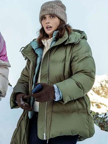 Anthracite Giovanna Deluca Green Hooded Jacket