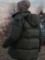 Anthracite Giovanna Deluca Green Hooded Jacket Sale