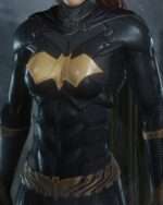 Arkham Knight Batgirl Black Leather Jacket
