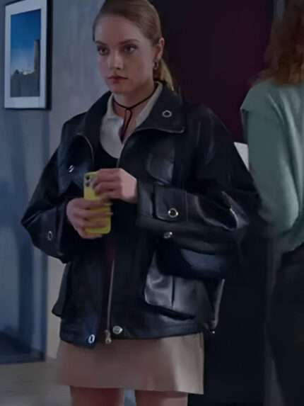 As the Crow Flies Asli Tuna Black Leather Jacket