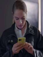 As the Crow Flies Asli Tuna Black Leather Jacket Sale
