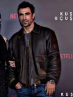 As the Crow Flies Kenan Sezgin Brown Leather Jacket Sale