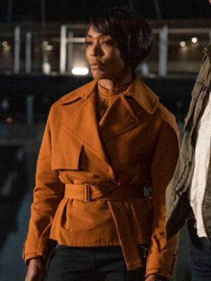 Athena Grant 9-1-1 S04 Brown Cotton Jacket