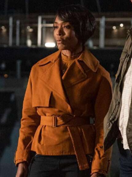 Athena Grant 9-1-1 S04 Brown Cotton Jacket