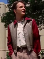 Back to the Future 1985 Michael J. Fox Red and Grey Jacket