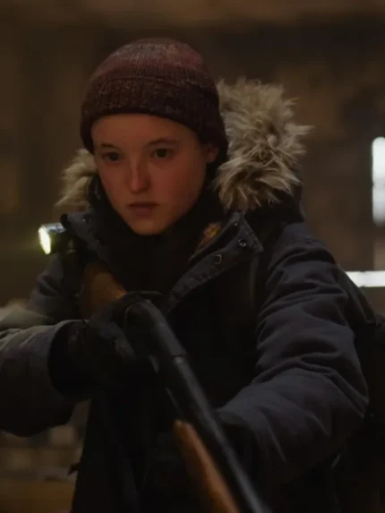 Bella Ramsey The Last of Us Blue Parka Hooded Jacket