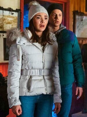 Bess Marvin Nancy Drew White Parka Hooded Jacket