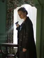 Cassie Holt Cult Killer Black Leather Coat Sale
